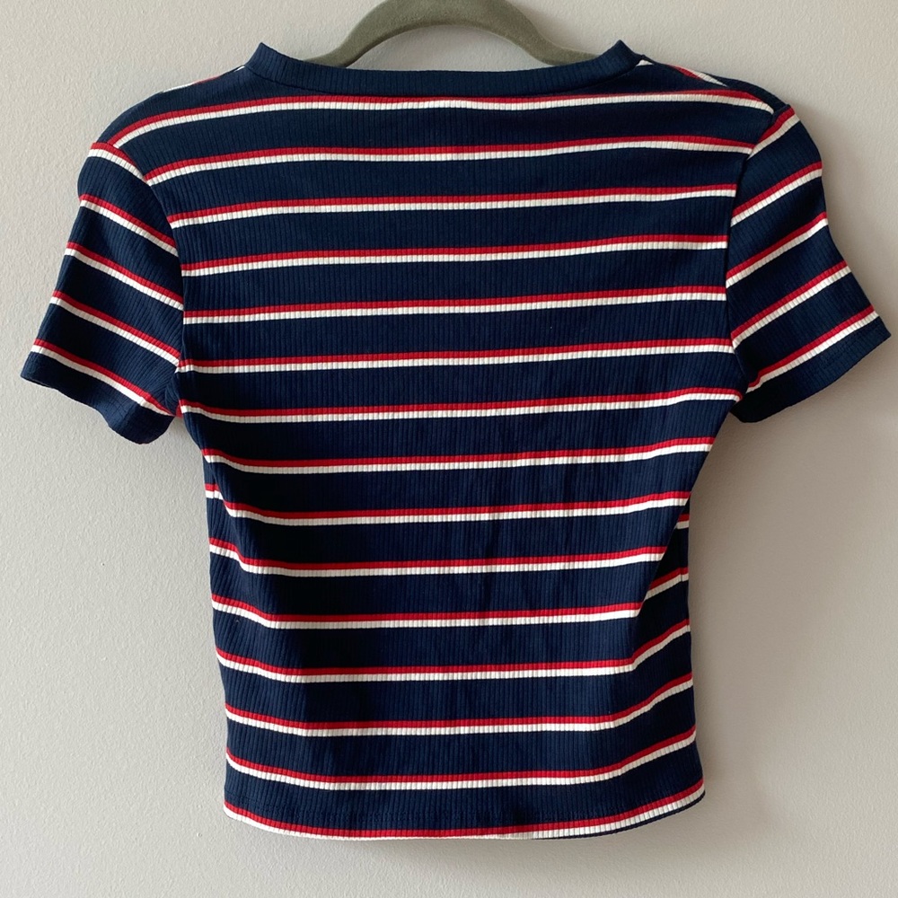 NWT Divided Ribbed Striped Tee - Picture 2 of 4
